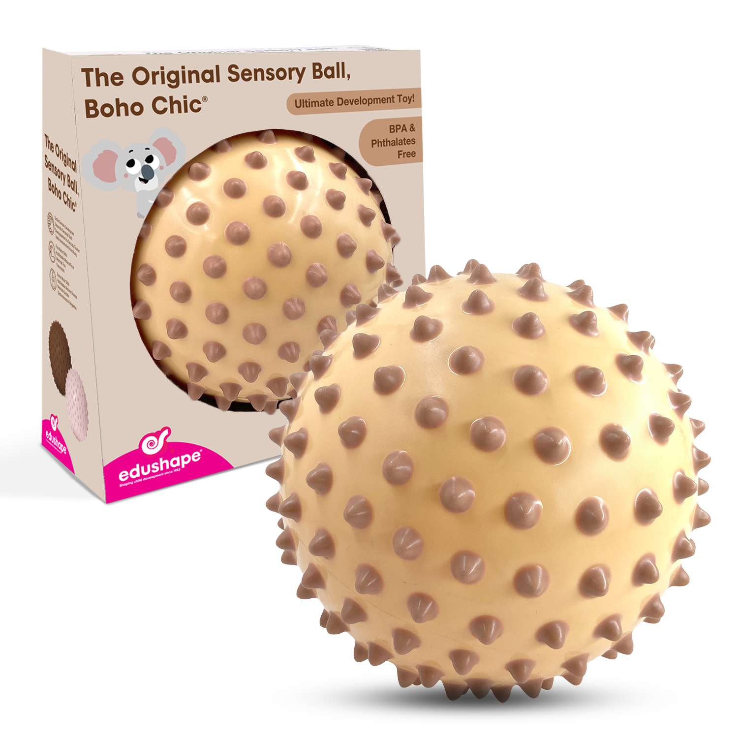 The Original Sensory Ball, Color Dots in Boho Chic (Cream) – Edushape