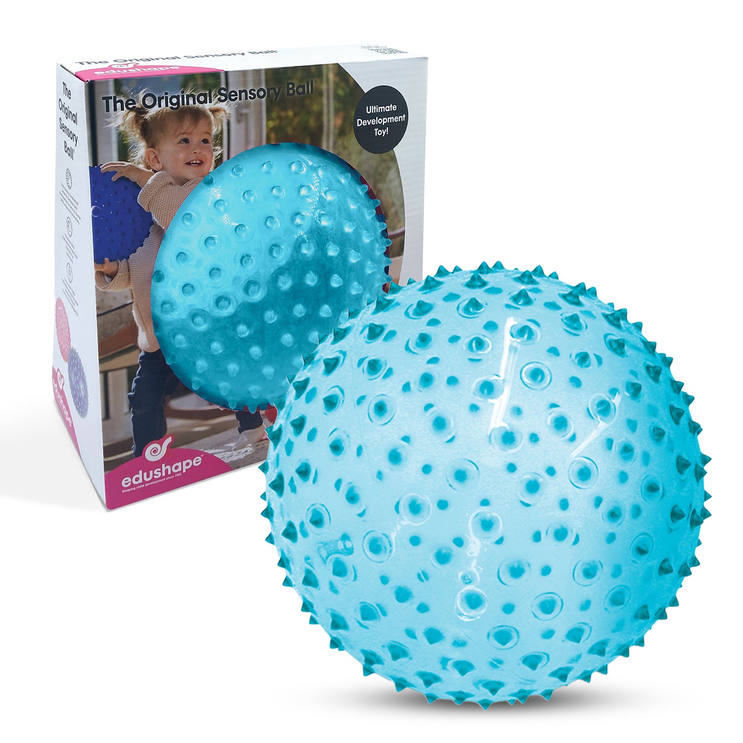 See-Me Sensory Ball, Transparent Blue Color – Edushape