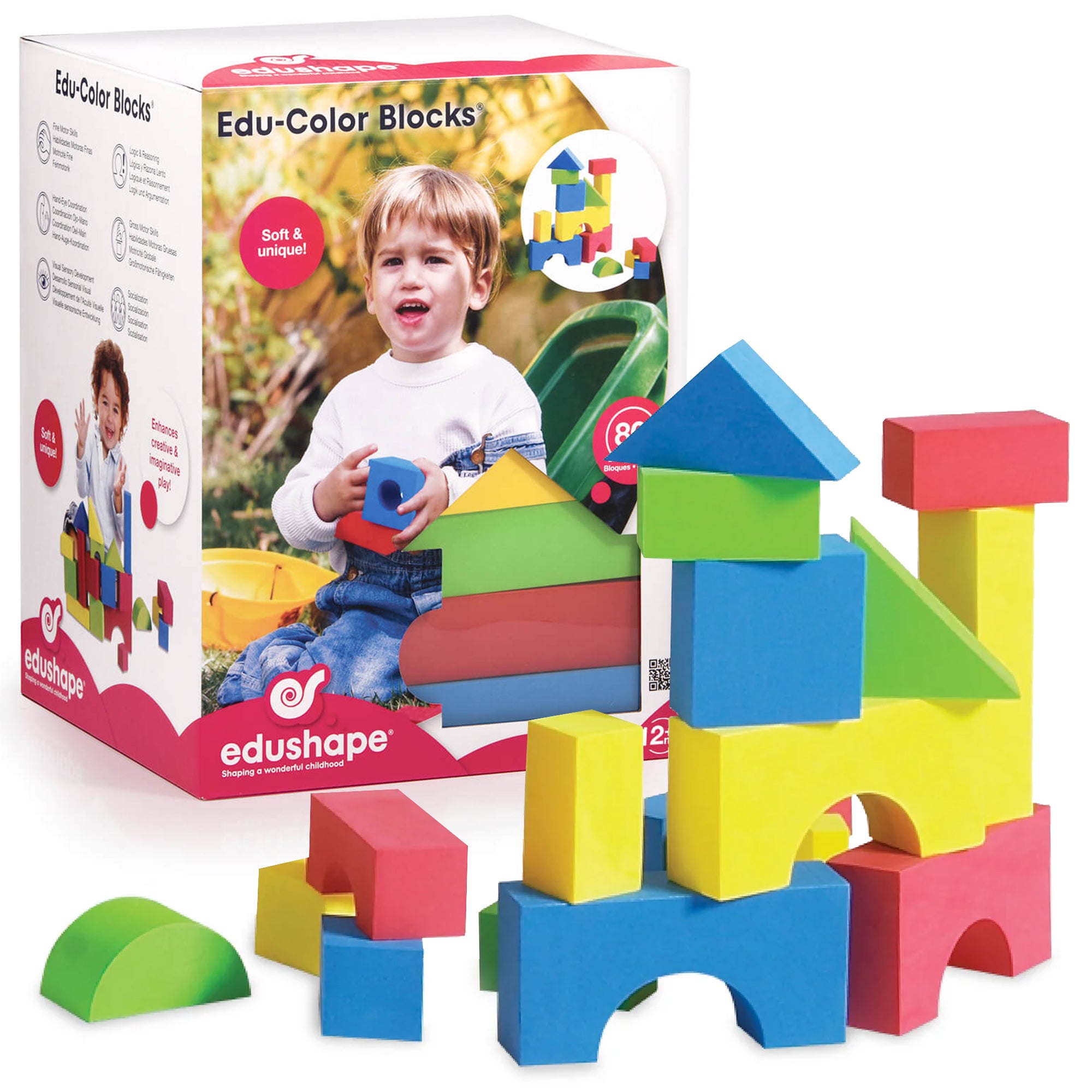 Color Edu-Blocks, 1 3/8'' – Edushape