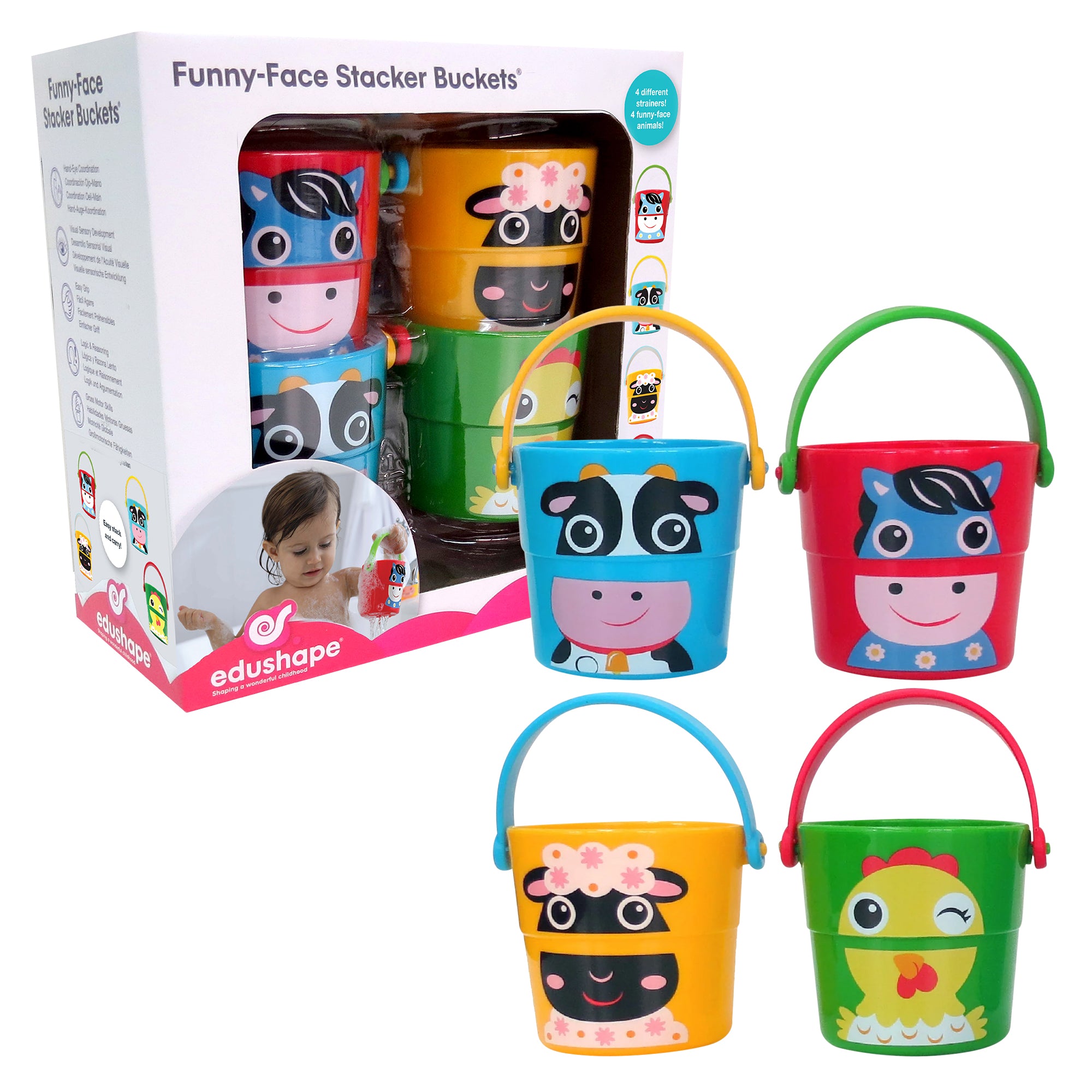 Funny Face Stacker Buckets – Edushape