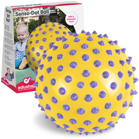 The Original Sensory Ball, Color Dots (Yellow & Purple)