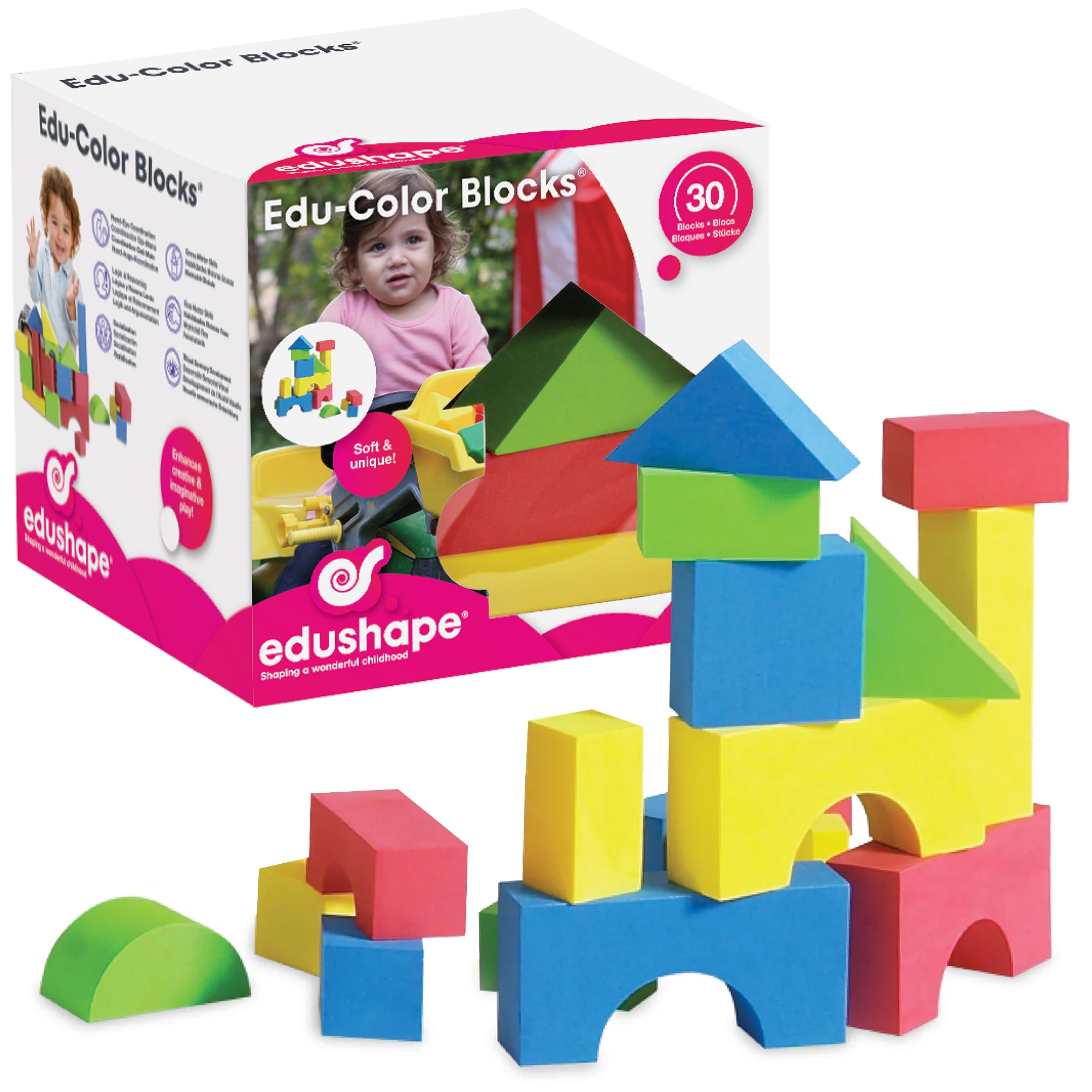 Color Edu-Blocks, 1 3/8'' – Edushape