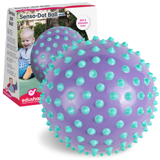 The Original Sensory Ball, Color Dots (Purple & Blue)