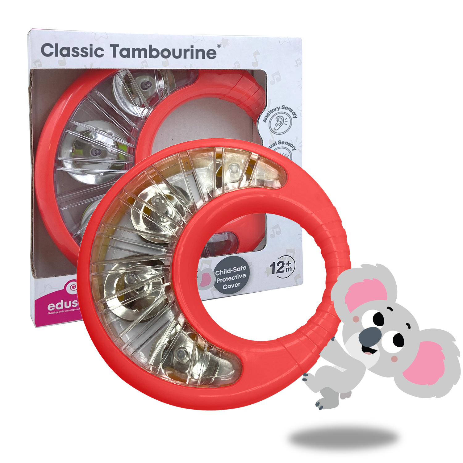 Edushape Instruments Classic Tambourine (Red) – Edushape