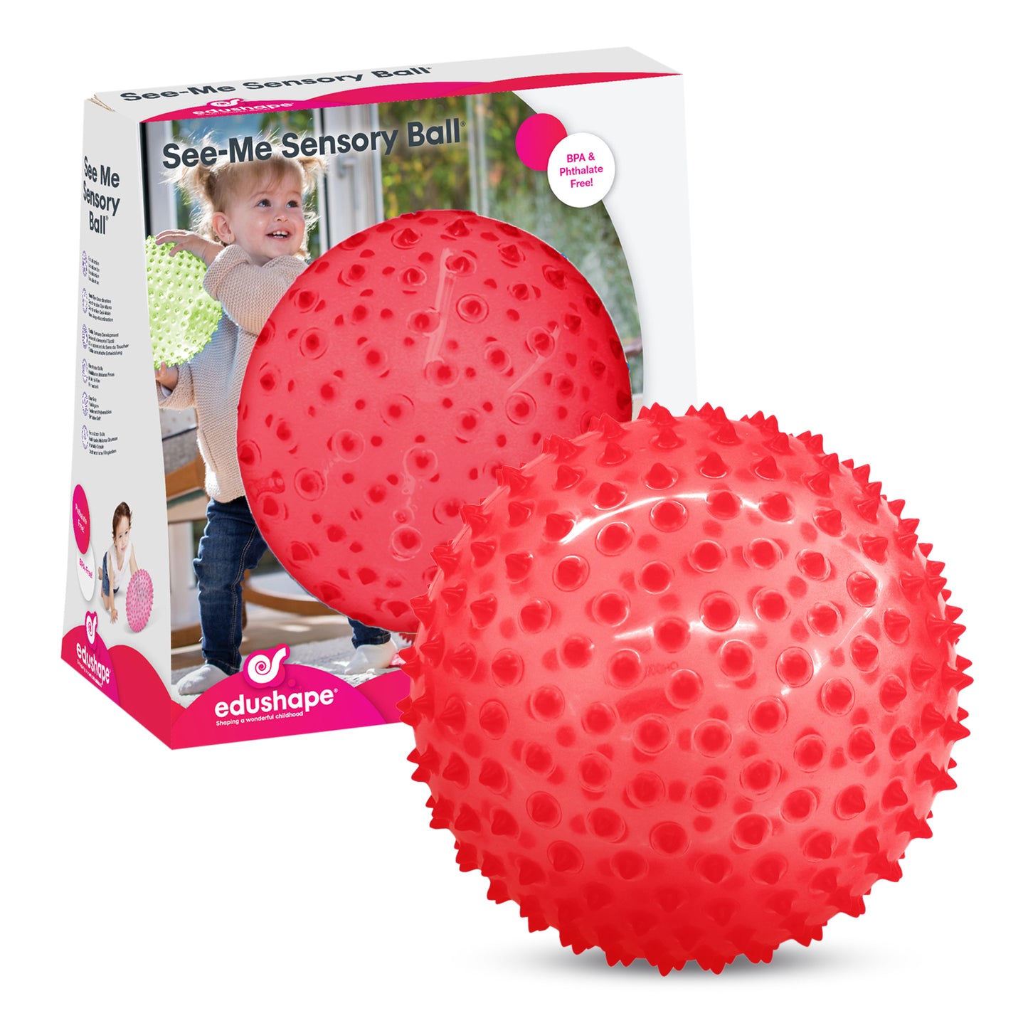 The Original Sensory Ball, See-Me (Red)