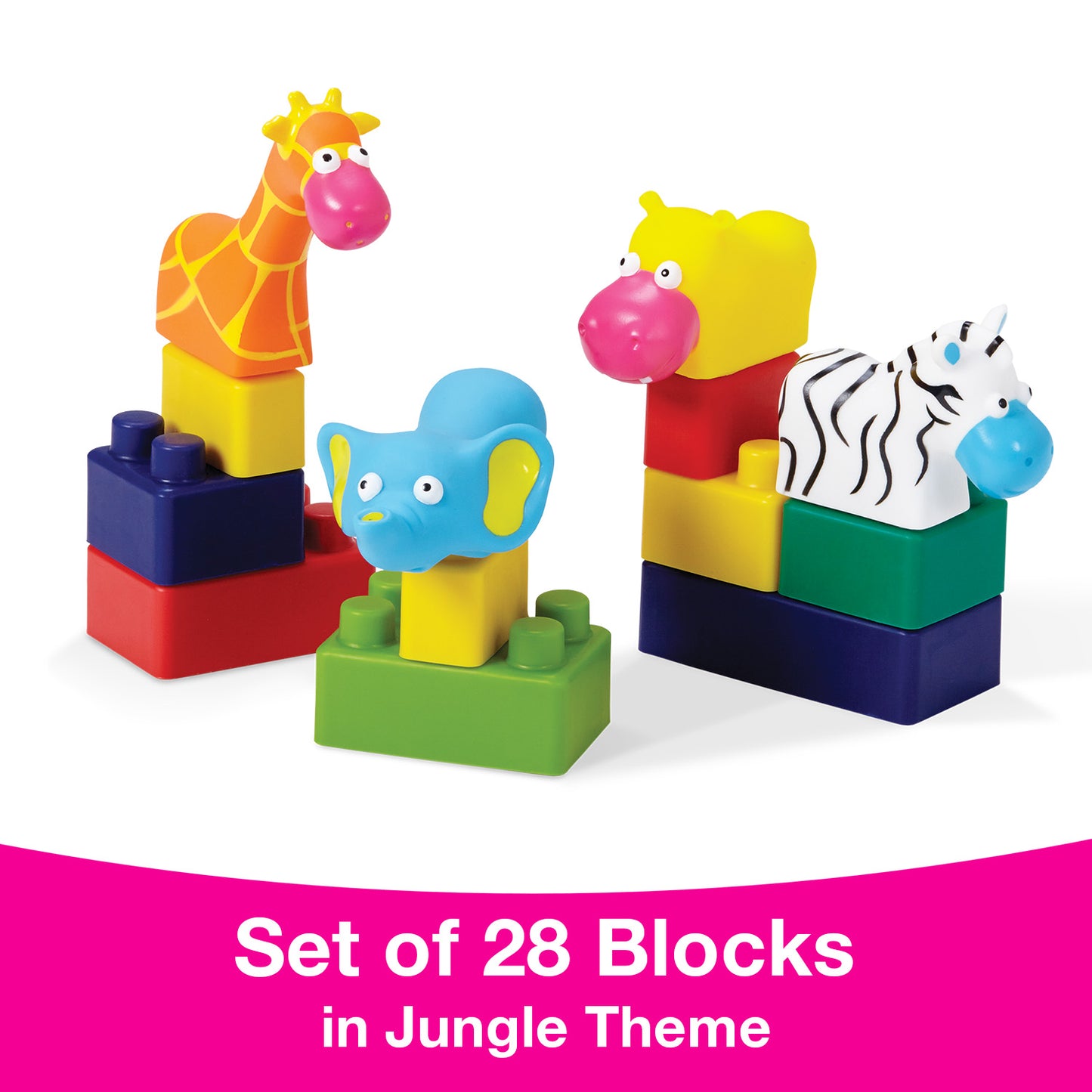 Flexi Edu-Blocks, Jungle, reusable bag