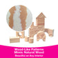Wood-Like Edu-Blocks, 1 3/8'', reusable bag