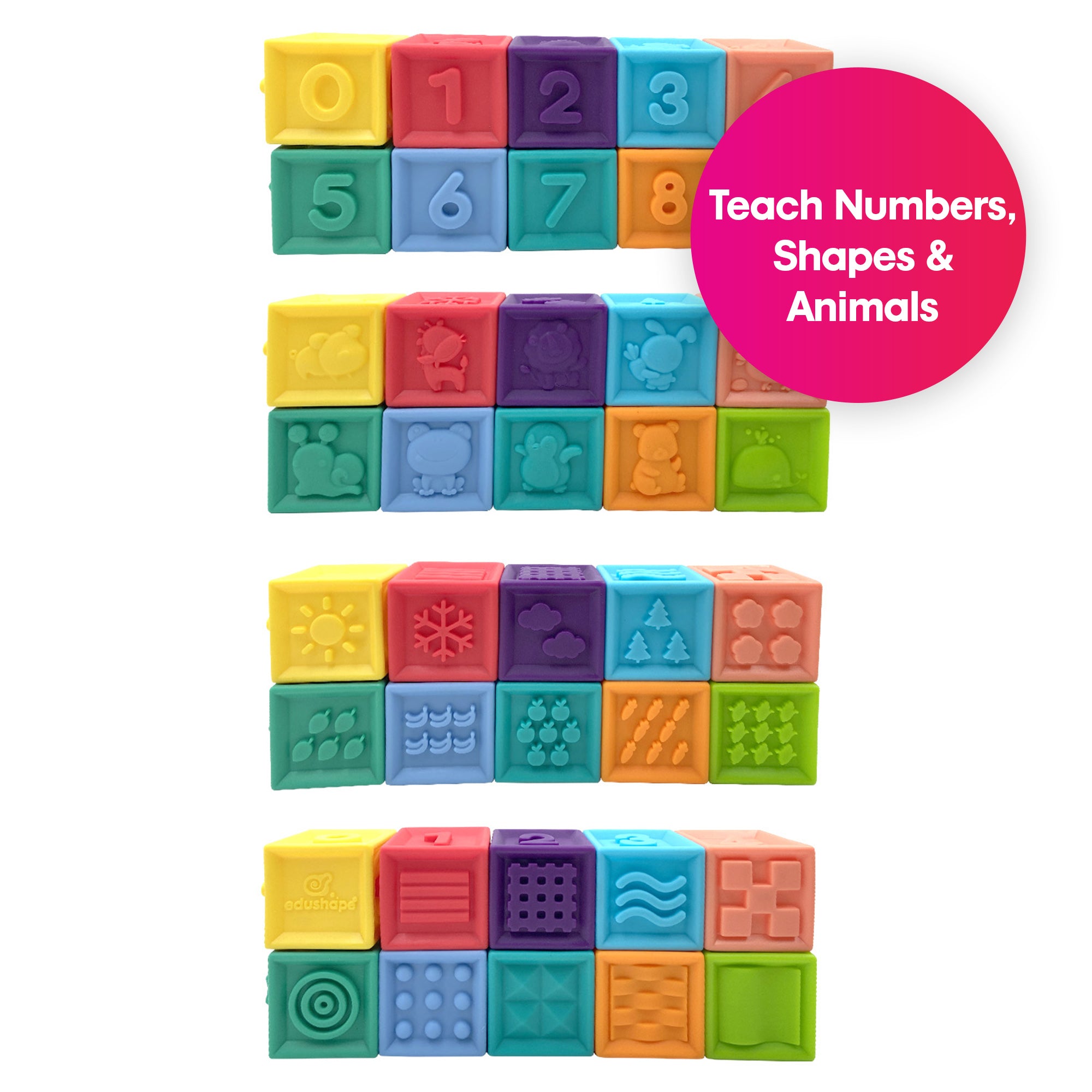Textural Blocks Mix & Match Textured Blocks – Edushape