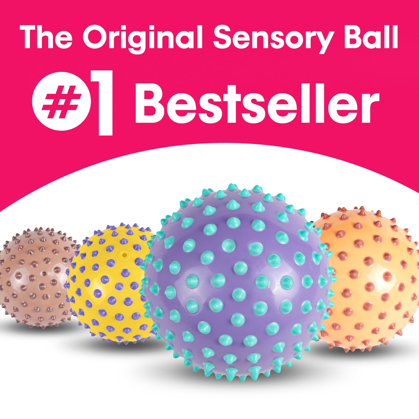 The Original Sensory Ball, Color Dots (Purple & Blue)