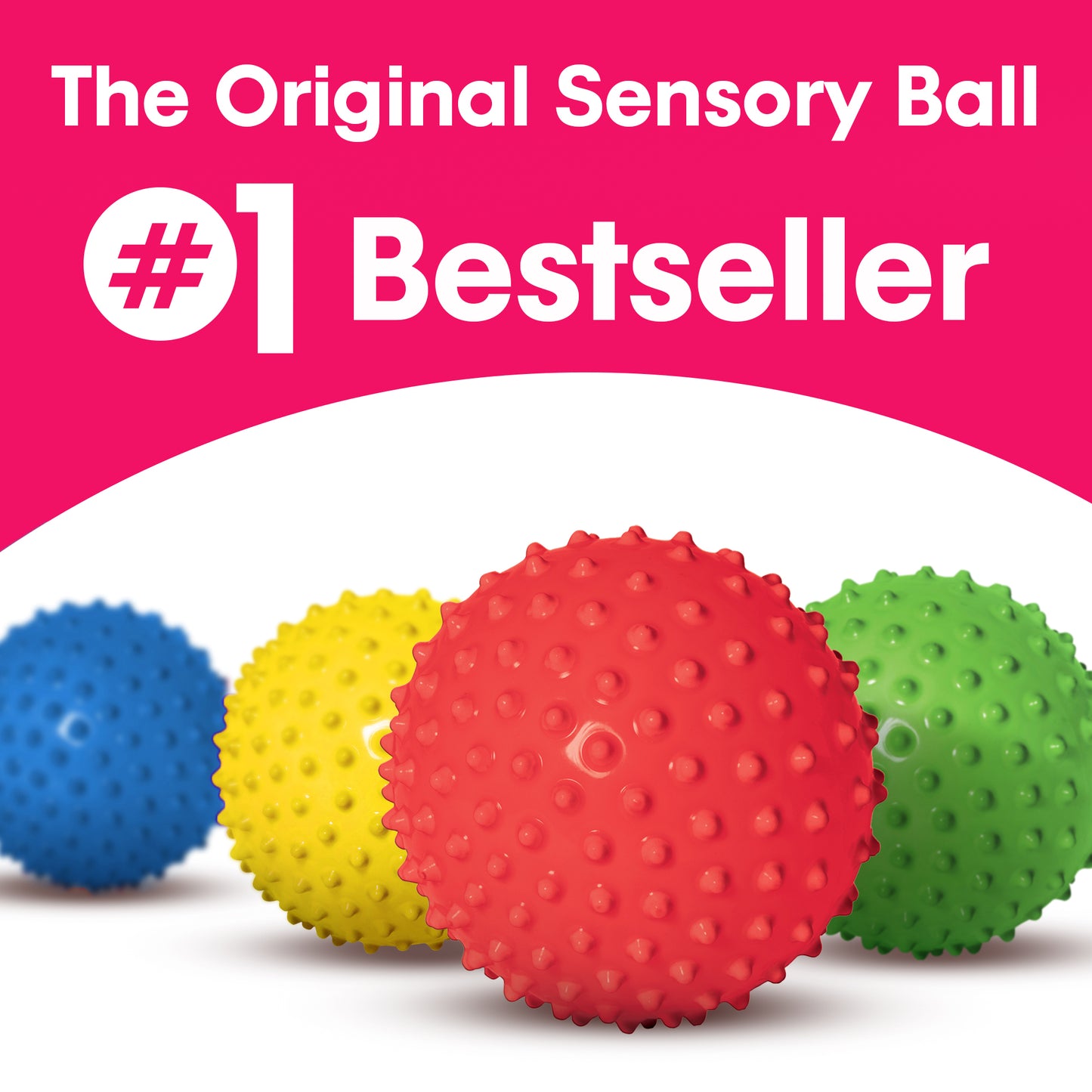 The Original Sensory Ball, Opaque (Red)