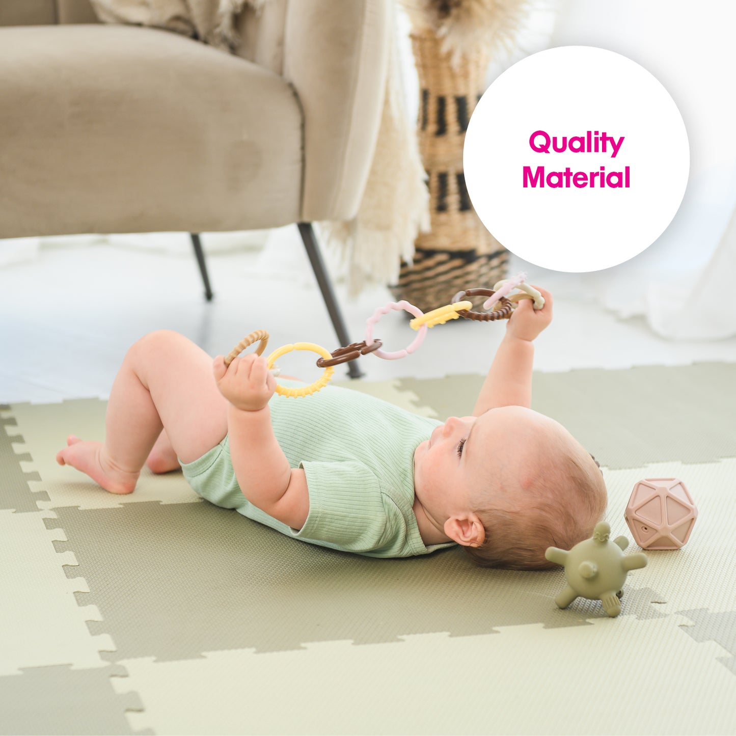 Edu-Tiles Play Mat, Boho Chic