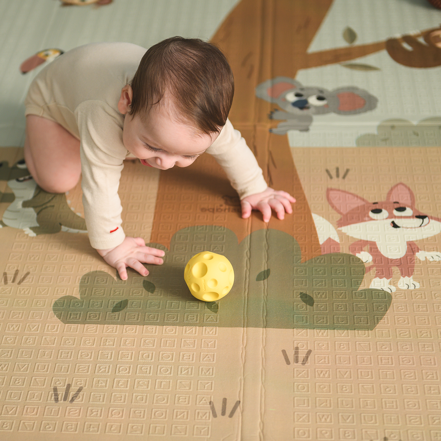 Baby Crawl Play Mat, Jungle Fun – Edushape - Main Image