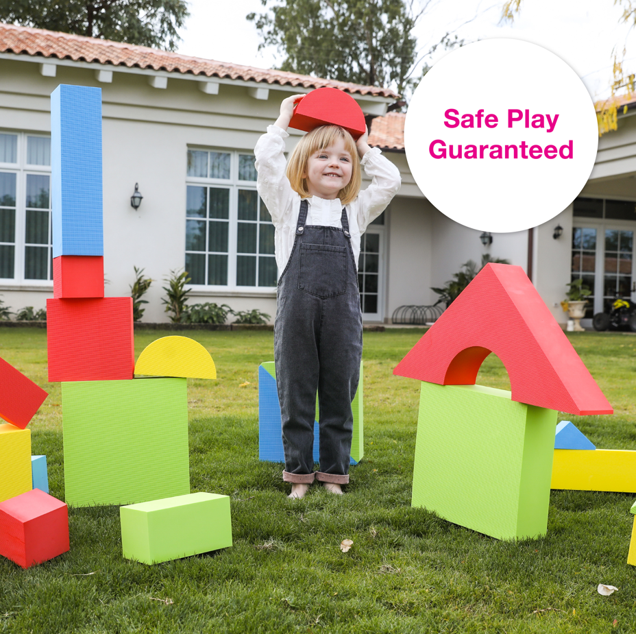 Color Edu-Blocks, Giant, 4 1/3'' (16 pc) – Edushape