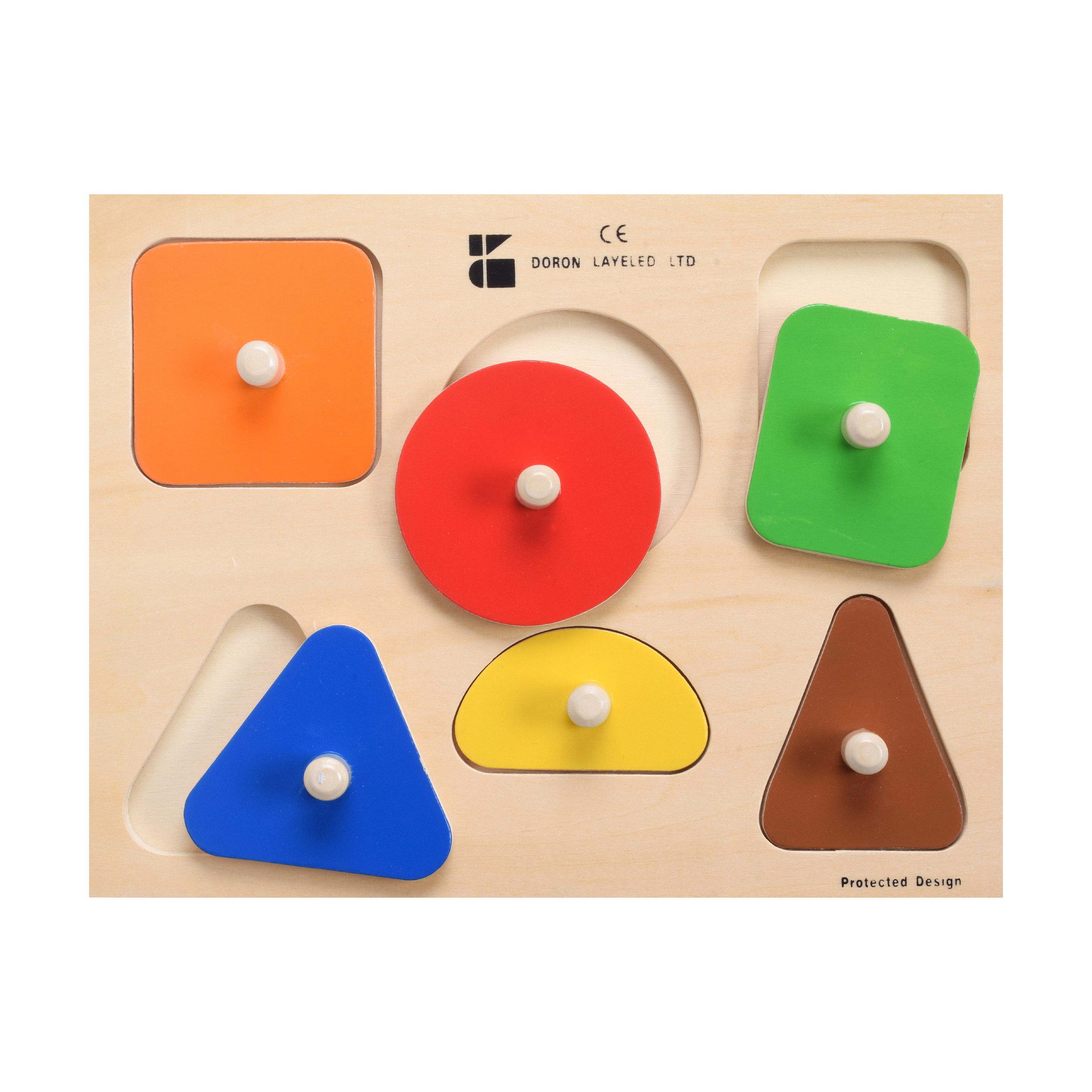 Geometric Shapes & Colors Learning Board, Puzzle – Edushape